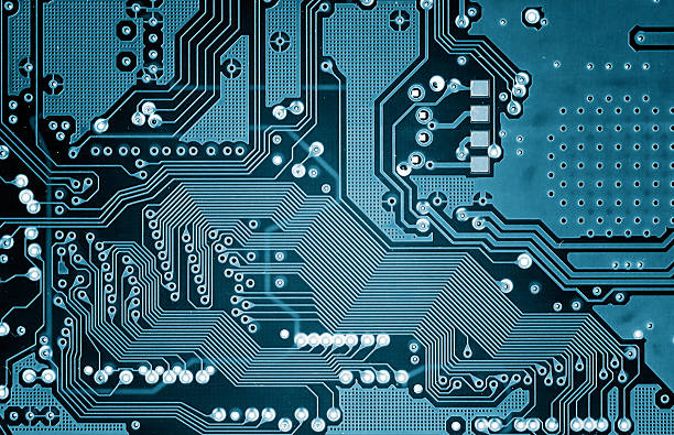электронные цепи - circuit board abstract boarding technology стоковые фото и изображения