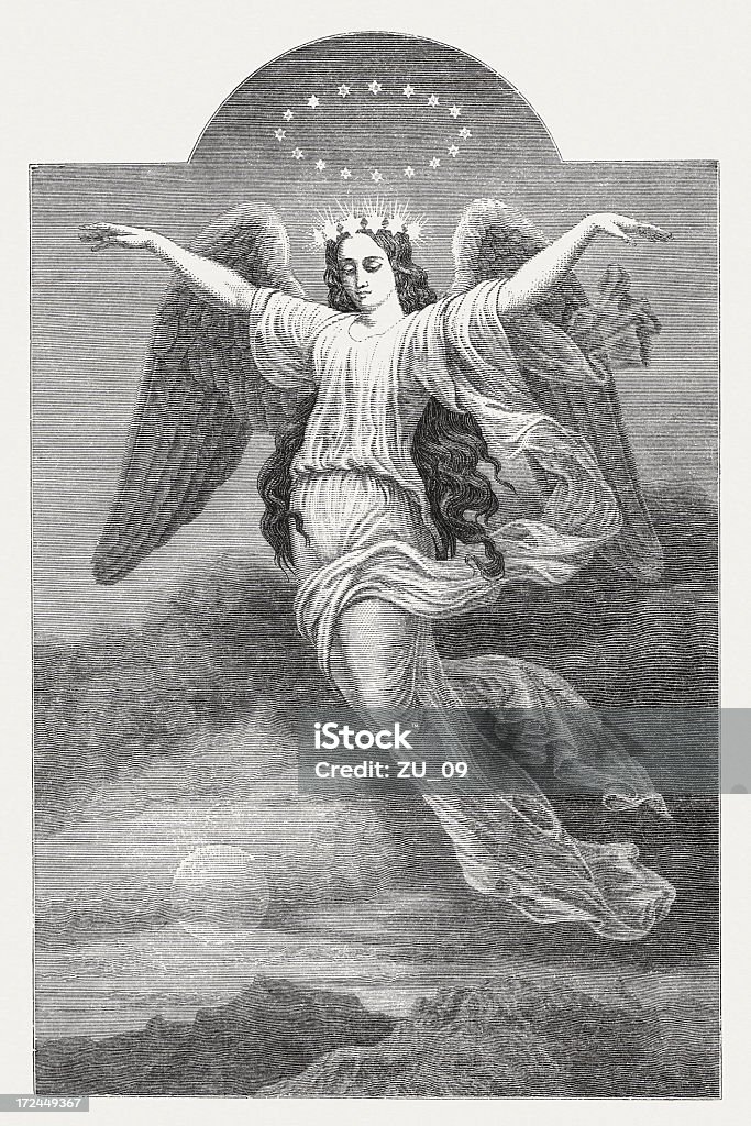 Volant angel - Illustration de Ange libre de droits