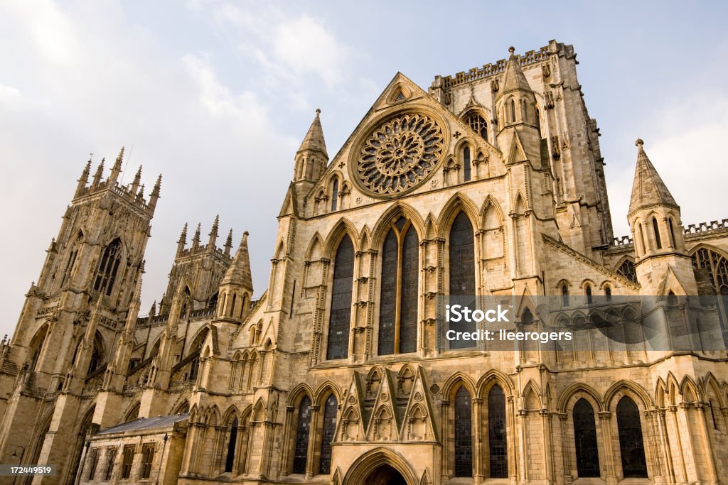 La cathédrale gothique de la cathédrale de York - Photo de Cathédrale d'York libre de droits