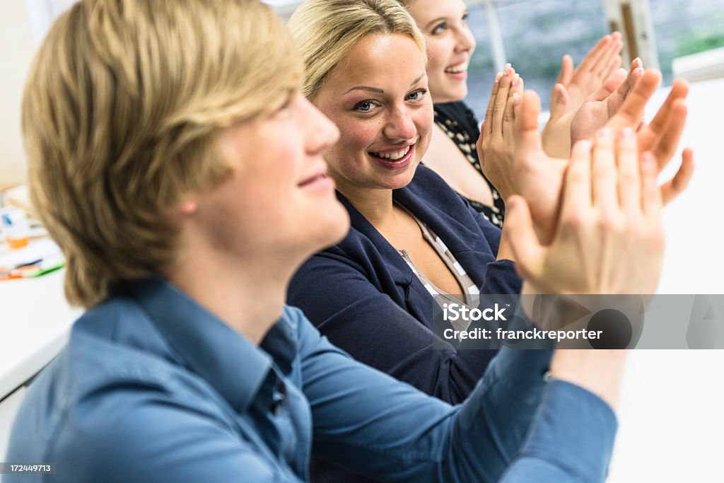 Applaudieren auf business talk - Lizenzfrei Anreiz Stock-Foto