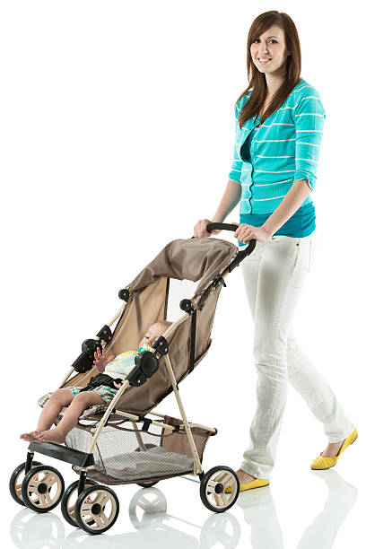 Woman walking with baby in strollerhttp://www.twodozendesign.info/i/1.png