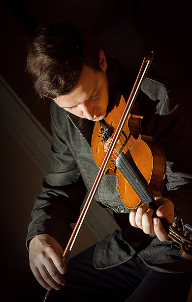 Violinist stock photo