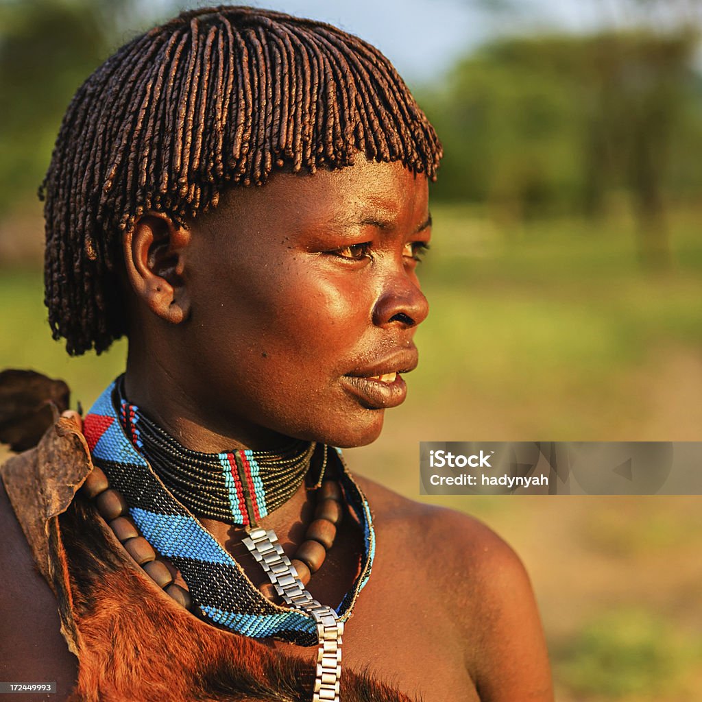 Frau von Samai tribe, Äthiopien, Afrika - Lizenzfrei Afrika Stock-Foto