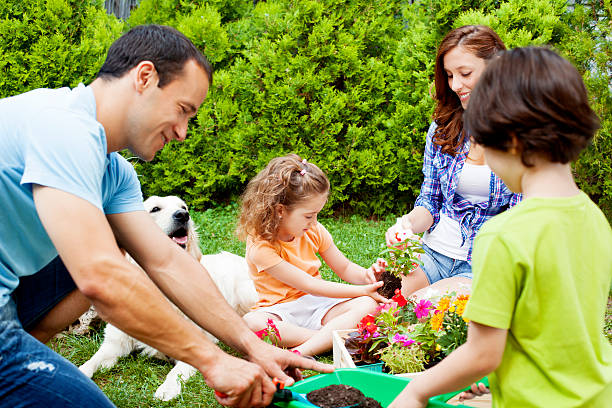 istock Family Gardening Together 172450196
