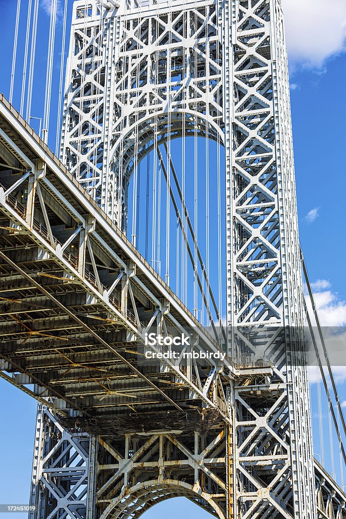 George Вашингтон мост, Нью-Йорк - Стоковые фото Арка - архитектурный элемент роялти-фри