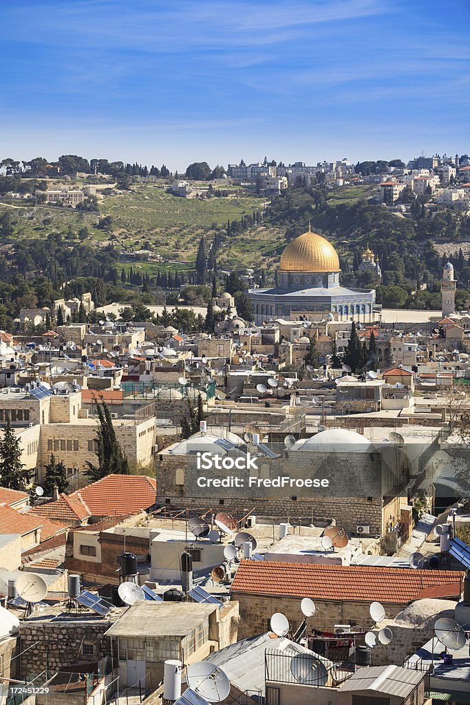 Cupola della Roccia a Gerusalemme, Israele - Foto stock royalty-free di Cupola della Roccia
