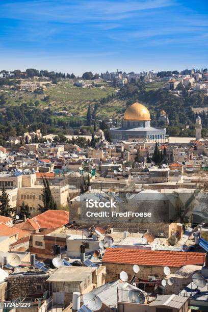 Cupola Della Roccia A Gerusalemme Israele - Fotografie stock e altre immagini di Cupola della Roccia - Cupola della Roccia, Architettura, Asia Occidentale