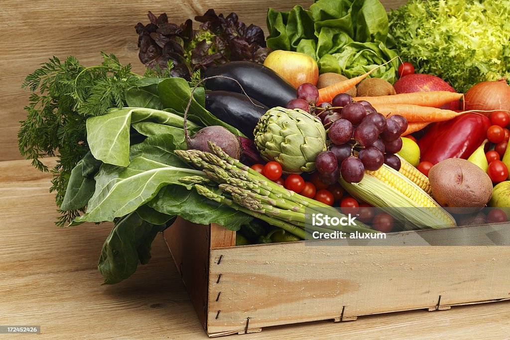 Frutas y verduras - Foto de stock de Alimento libre de derechos