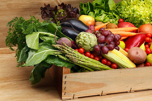 istock Fruits and vegetables in a box 172452426