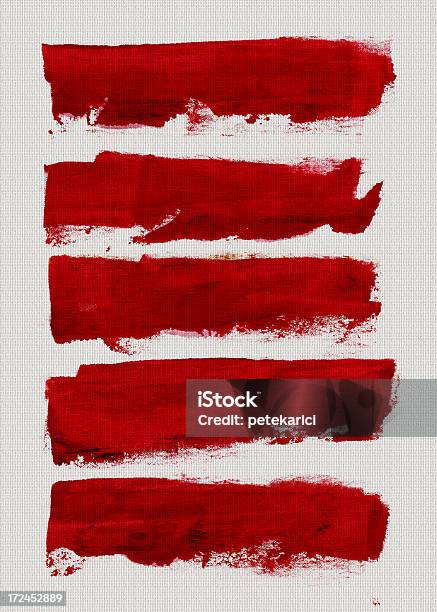 Red Pinselstrichoptik Stock Vektor Art und mehr Bilder von Aquarell - Aquarell, Bildhintergrund, Bleistift