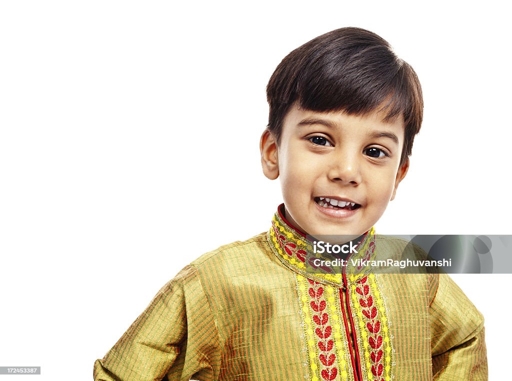 Head And Shoulders Shot Of Indian Boy Child On White Stock Photo - Download  Image Now - iStock