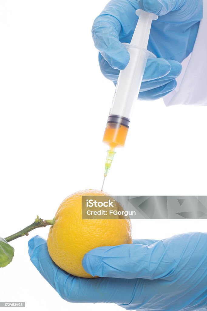 Инъекция с лимонный - Стоковые фото Без людей роялти-фри
