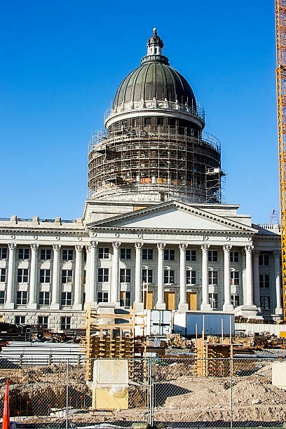 rennovating governo vertical - salt lake city man made structure municipal elections legislative election imagens e fotografias de stock