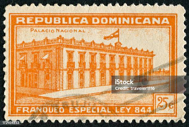 Palazzo Nazionale Della Repubblica Dominicana Stamp - Fotografie stock e altre immagini di Repubblica Dominicana