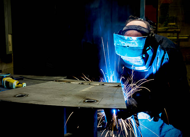 istock Welding in a metal manufacturing plant. 172454406