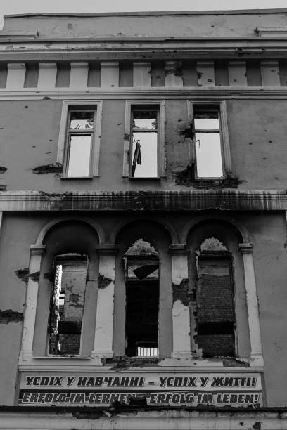 istock A burnt wall in a destroyed school 1724547401