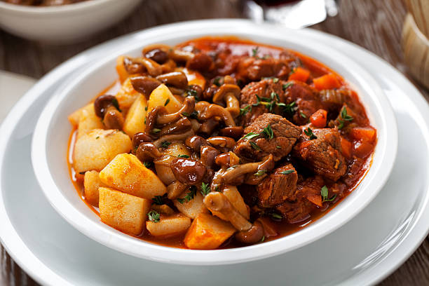 istock Hot stew with mushrooms and potatoes 172455019