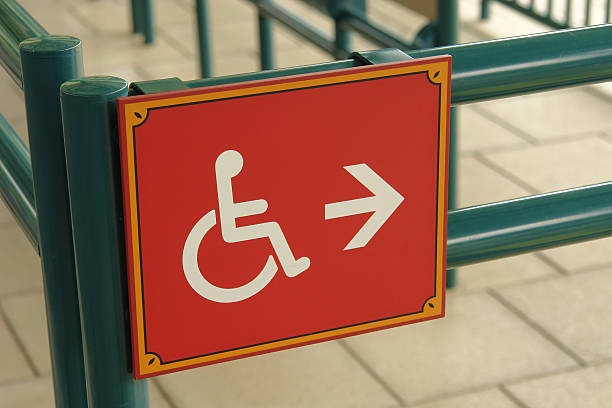 Disable Signage stock photo