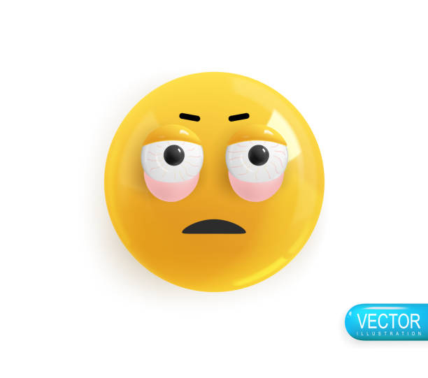 istock Emoji face. Realistic 3d design. Emoticon yellow glossy color. Icon in plastic cartoon style 1724556180