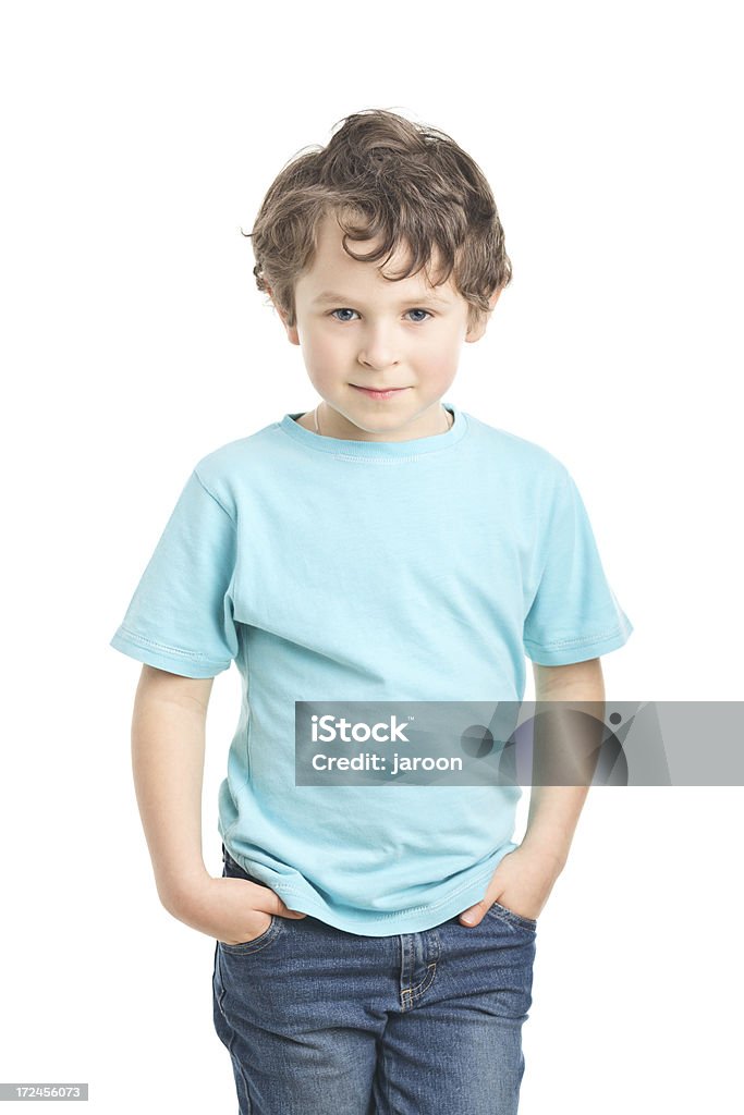 작은 남자아이 인물 - 로열티 프리 6-7 살 스톡 사진