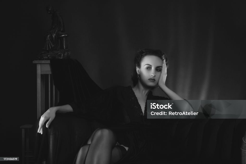 Film Noir. La Lounge Act - Foto stock royalty-free di 1940-1949