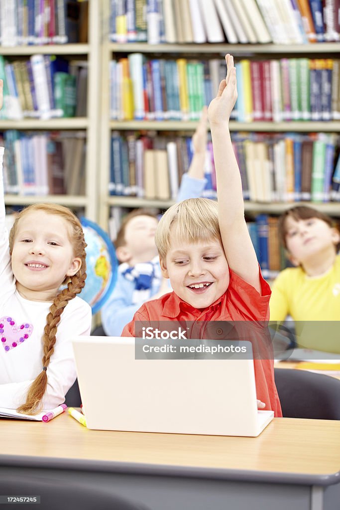 Kinder im Unterricht - Lizenzfrei 6-7 Jahre Stock-Foto