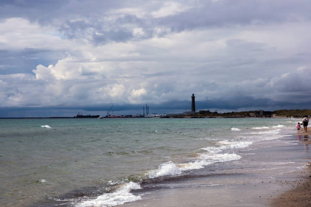 istock Dramatic seascape in dark colors. 1724573823