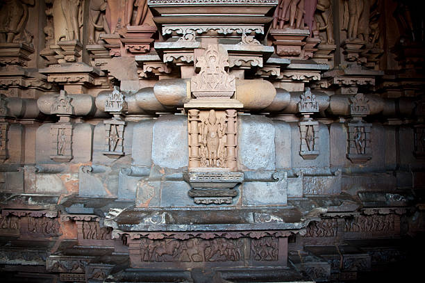 lakshmana temple, khajuraho - parsvanath foto e immagini stock