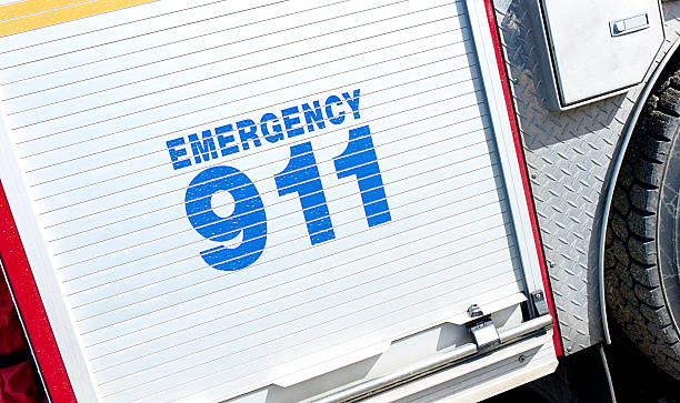 istock Firetruck with 911 Emergency Number Displayed. 172458047