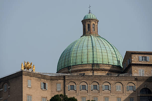 istock Ancona: Cupola SS. Pellegrini  and Golden Statues 172458299