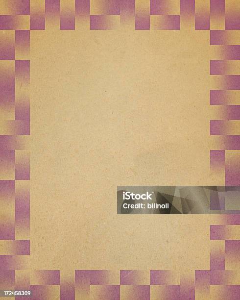 Paper With Geometric Frame Pattern Stock Photo - Download Image Now - Border - Frame, 1970-1979, 1960-1969