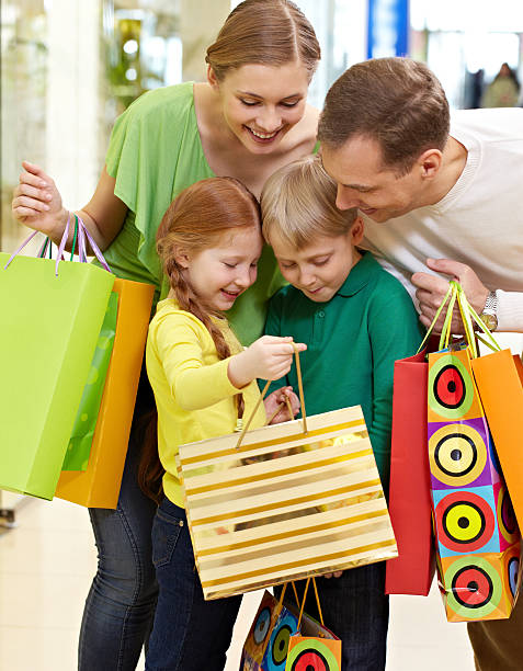 istock Family with purchases 172458317