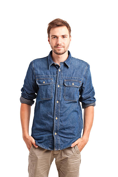 istock young handsome man in jeans shirt 172458608