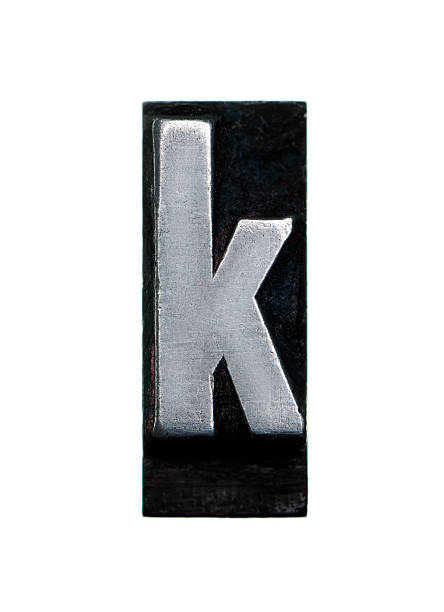 istock Alphabet K - Letterpress letter 172459018