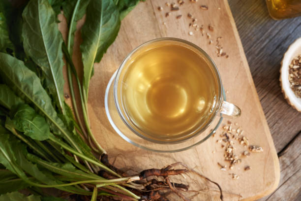 istock A cup of dandelion tea with fresh roots and leaves 1724595746