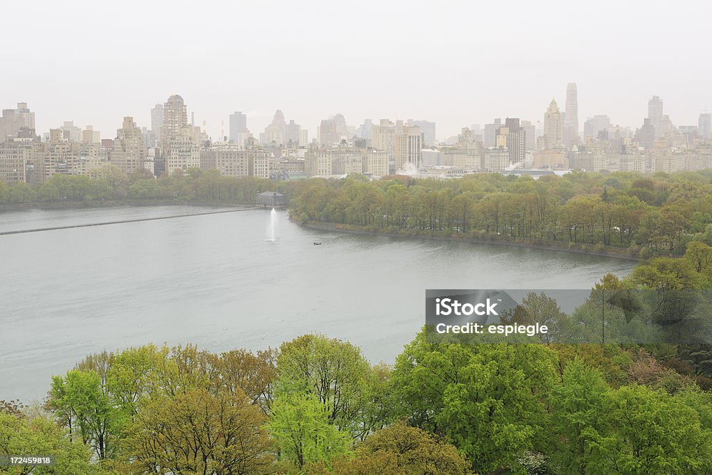 Chuva e Nevoeiro sobre Central Park - Royalty-free Central Park - Manhattan Foto de stock