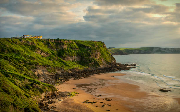istock Captivating Sunset Glow: Playa de los Locos, Suances, Santander, Spain 1724604917