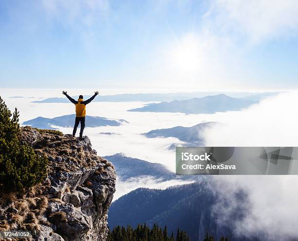 Libertà - Fotografie stock e altre immagini di Braccia alzate - Braccia alzate, Montagna, Vetta