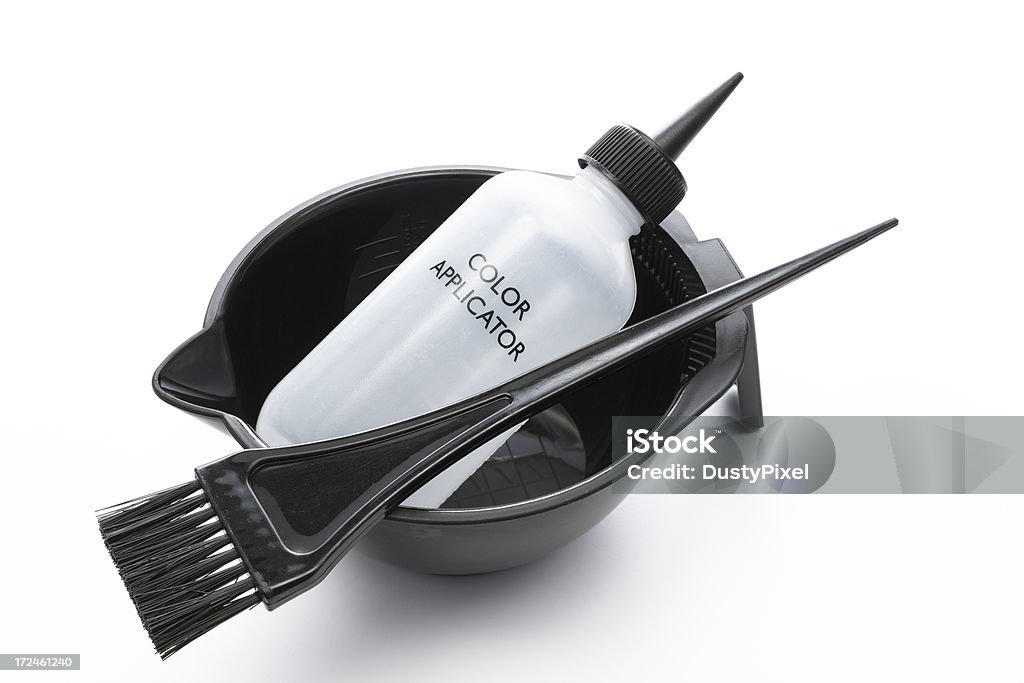 Hair Coloring Tools Stock Photo - Download Image Now - Hair Dye, Dyed Hair,  Paintbrush - iStock
