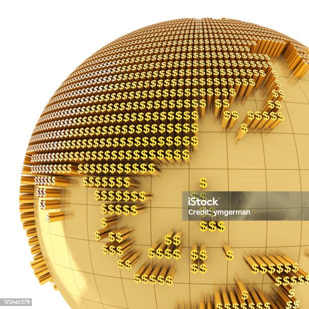 Деньги Мира Крупным Планом В Азии — стоковые фотографии и другие картинки Белый фон - Белый фон, Глобус, Инвестиции