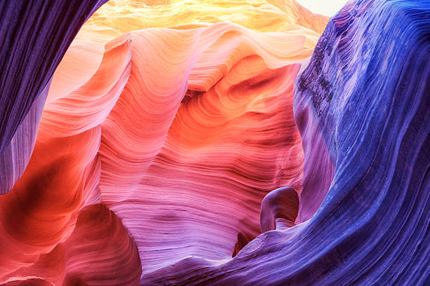 rattlesnake canyon-hdr - textured stone desert majestic imagens e fotografias de stock