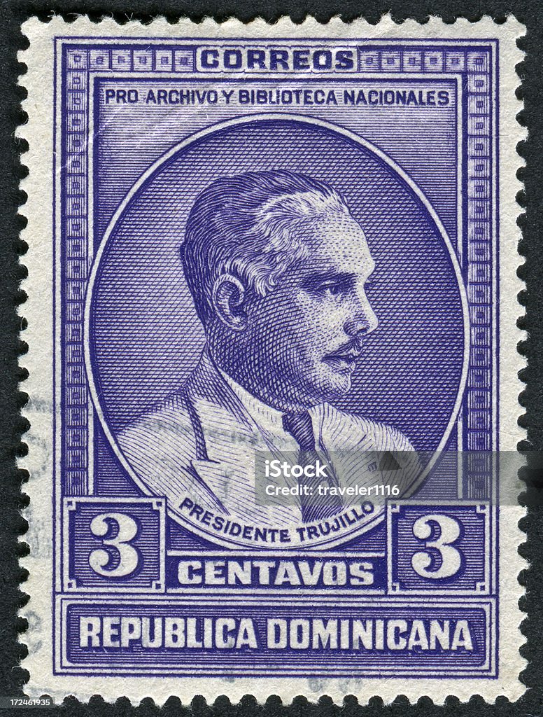 Presidente Trujillo Stamp - Foto stock royalty-free di Rafael Trujillo Molina - Figura politica