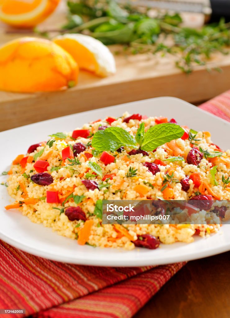 Cuscus Insalata - Foto stock royalty-free di Arancia