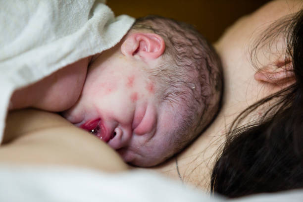 istock New born sleep on his mother 172462217