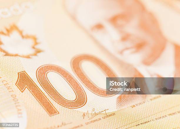 Closeup Of A Canadian 100 Dollar Bill Stock Photo - Download Image Now - Banking, Bringing Home The Bacon, Business