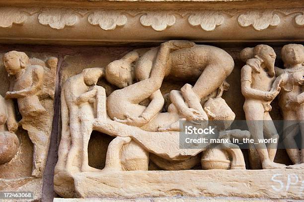 Lakshmana Temple Khajuraho - Fotografie stock e altre immagini di Apsara - Apsara, Architettura, Arenaria - Roccia sedimentaria