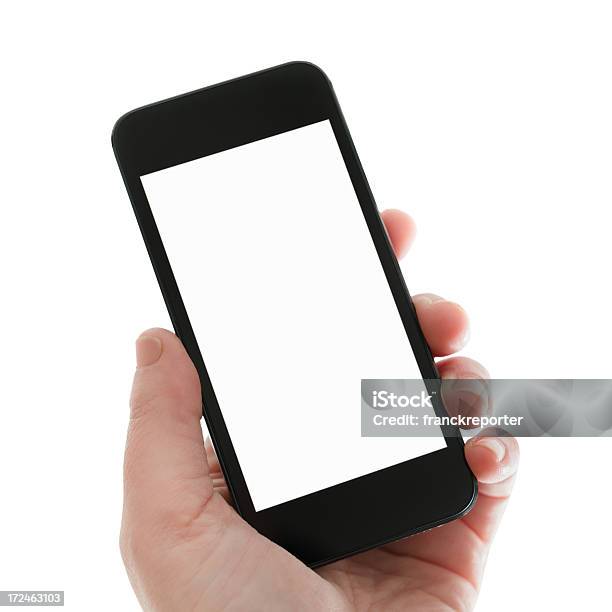 Mujer Sostiene Un Nuevo Teléfono Inteligente Foto de stock y más banco de imágenes de Adulto - Adulto, Agarrar, Aplicación para móviles