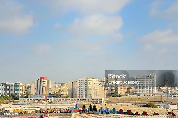 Casablanca Z Widokiem Na Panoramę Miasta - zdjęcia stockowe i więcej obrazów Casablanca - Casablanca, Maroko, Panorama miasta