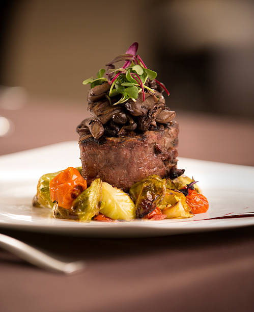 istock Steak Filet with Mushrooms and Artichokes 172463446