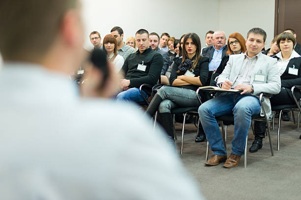 istock Young Manager at the business seminar 172463595